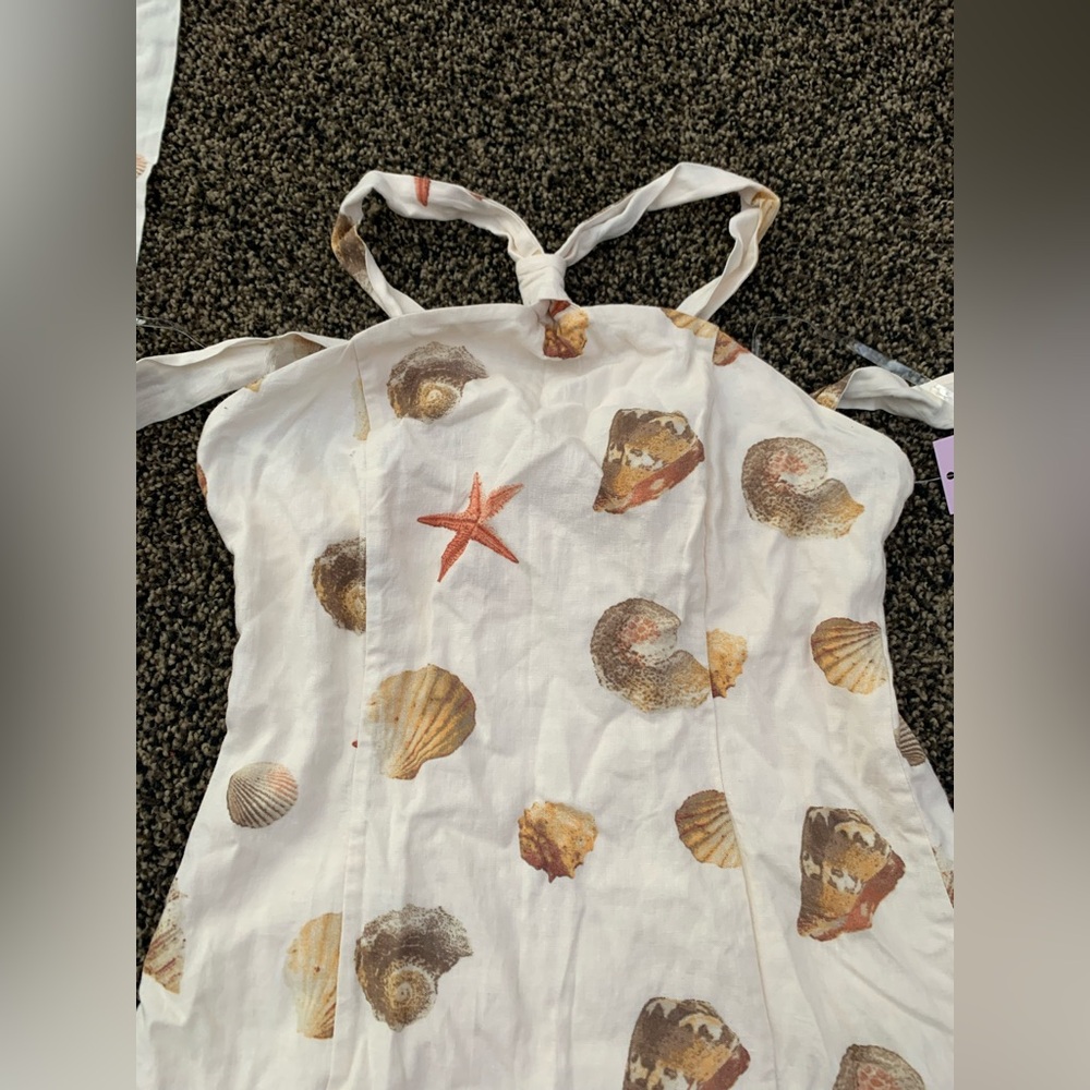 Wild fable Cream Seashell Print Dress size XS NWT - Picture 3 of 9
